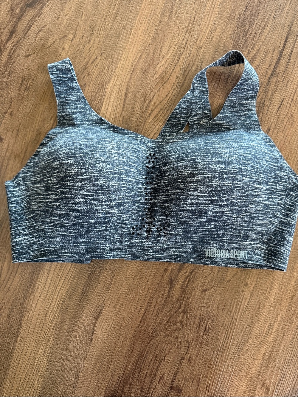 Angel Max Victoria’s Sport 36D Heathered Black Seamless Athletic Sports Bra